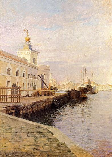 Julius L.Stewart View Of Venice Sweden oil painting art